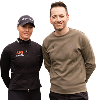 Golf Holidays Direct Ambassadors, Nick Dougherty and Charley Hull